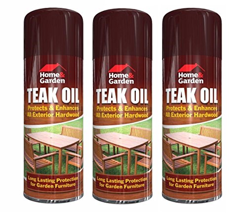 Teak Oil Spray Indoor Outdoor Garden Furniture Decking Hardwood/Softwood Protection Care 400ml New Wilsons Direct (3)