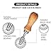 Ravioli Stamp Maker Cutter with Roller Wheel Set, Mold with Wooden Handle and Fluted Edge, Pasta Press Kitchen Attachment (3 Set and Cutter)
