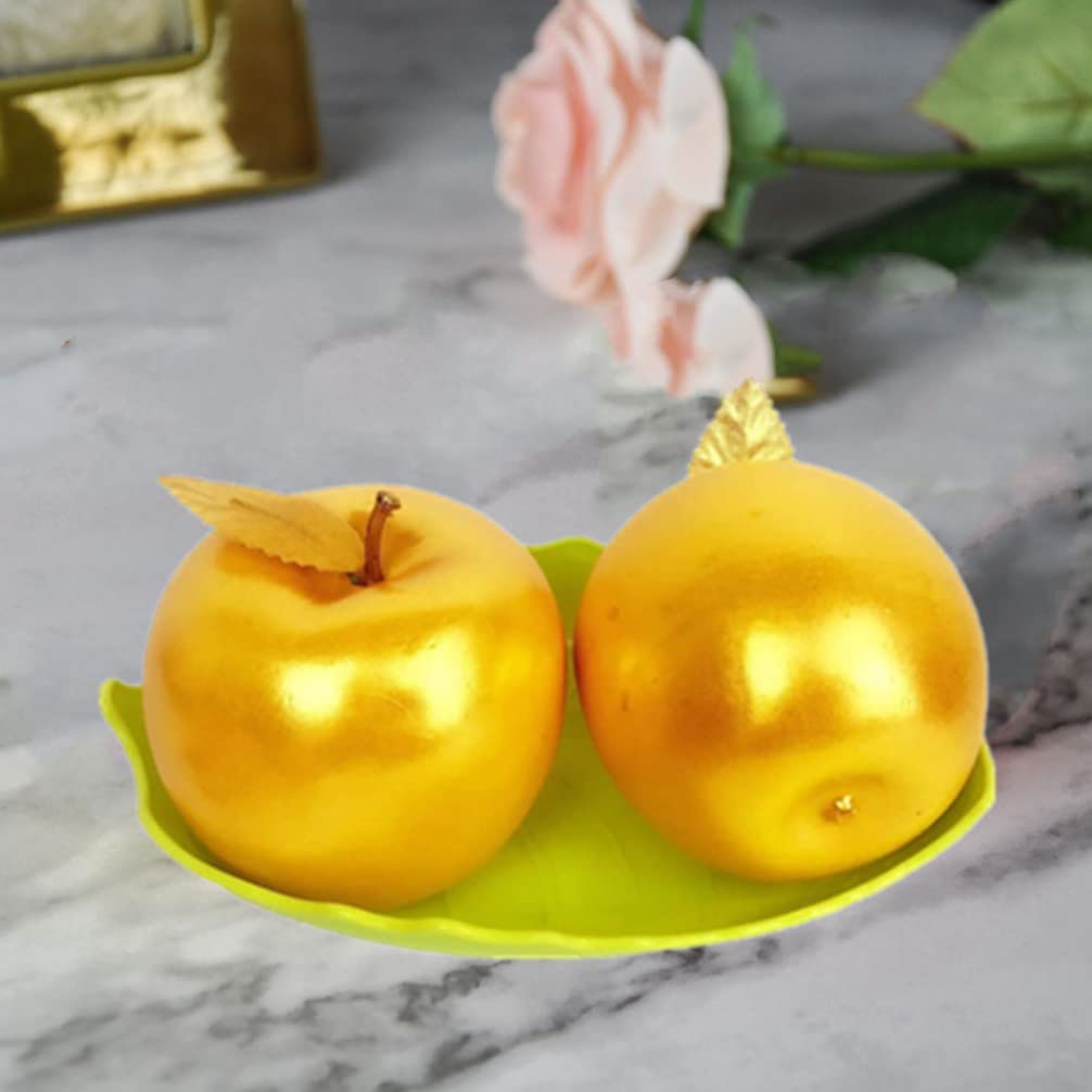 Amazon.co.jp: VORCOOL 金のリンゴ 4個 りんご 置物 ゴールデン