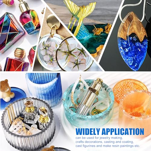 UV Resin 1000g Crystal Clear Hard Type Kit for Jewelry Making, DIY Craft by YumCraft - Used condition - Image 6