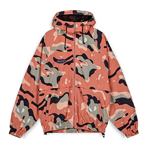 Sweatshirt Grimey Ufollow Vintage Full Zip M : veste sportswear ample gris délavé