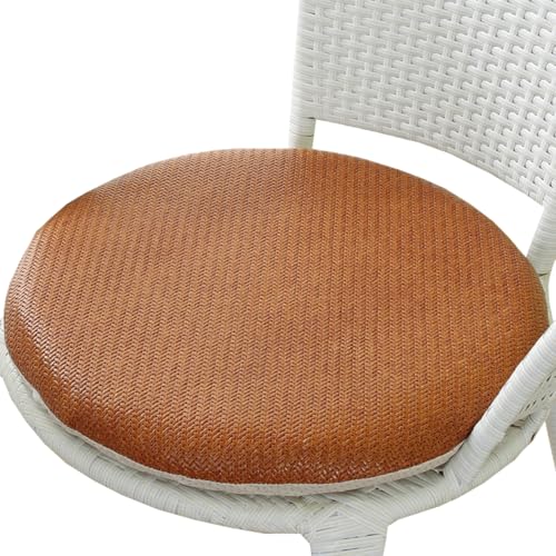 uyeoco Cojines Redondos para Silla de Jardin 30/35/40/45/50 cm Exterior de Terraza de Cocina Cocina Patio Balcón Salón, para Decoración Interior o Exterior(#9,45x45cm)