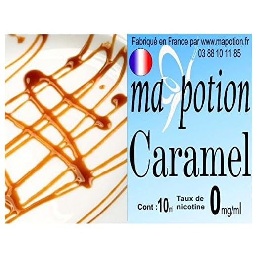 MA POTION - E-Liquide Saveur Caramel, Eliquide Français Ma Potion, recharge liquide pour cigarette électronique. Sans nicotine ni tabac