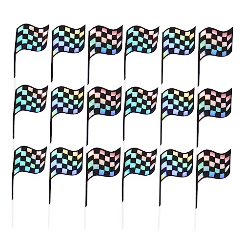 SHOWERORO 18 Adornos De Bandera De Para Tartas Decoración Elegante Para Cupcakes y Fiestas