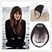 Produktbild Moresoo Front Fringe mit Haar-Tempel Clip in ein Stuck Glatt Franse Haar Extensions Dunkelbraun 100% Menschlichen Haar Clip in Echthaar
