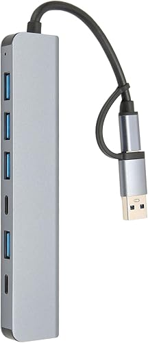 Miniatura 6 de Diyeeni USB C to USB Hub 7 Ports, USB3.0 Splitter for Laptop, USB 3.0USB C Hub with 5 x USB 3.0 & 2 x USB C Ports, up to 5Gbps Transfer Speed, for