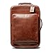 Produktbild Maxwell-Scott Personalisierter Hochwertiger Herren Leder Trolley Koffer Piazzale in Cognac Braun