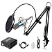 TONOR Pro Condenser Microphone XLR to 3.5mm Podcasting Studio Recording Condenser Microphone Kit Computer Mics with 48V Phantom Power Supply