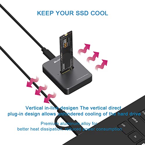 Docking Station USB C para M.2 NVMe y SATA en Aluminio miniatura 6