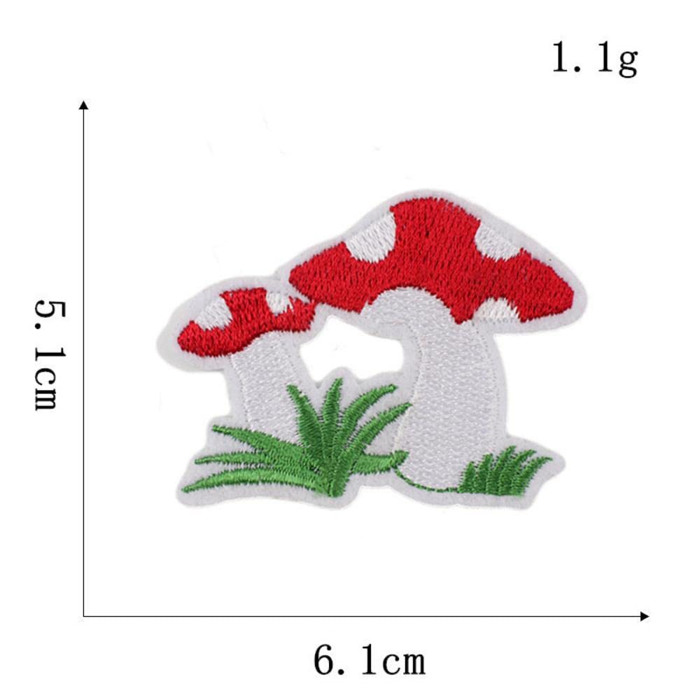 9 Patchs Champignons Thermocollants – Décorez Vos Vêtements Et Accessoires En Un Clin D’œil !