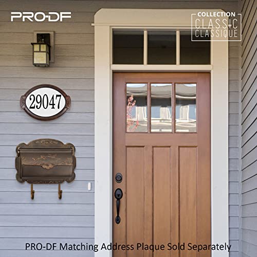 Wall Mount Mailbox - Hummingbird - Cast Aluminum - Rustproof - Letter Box Mail Parcel (Antique Bronze) #TOP4