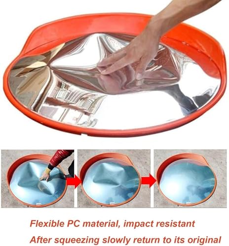 Miroir de sécurité convexe grand angle et résistant aux UV
