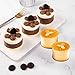 Cake Rings Cooking Rings Dessert Mousse Mold Stainless Steel with Pusher for Desserts Making (4PCS)