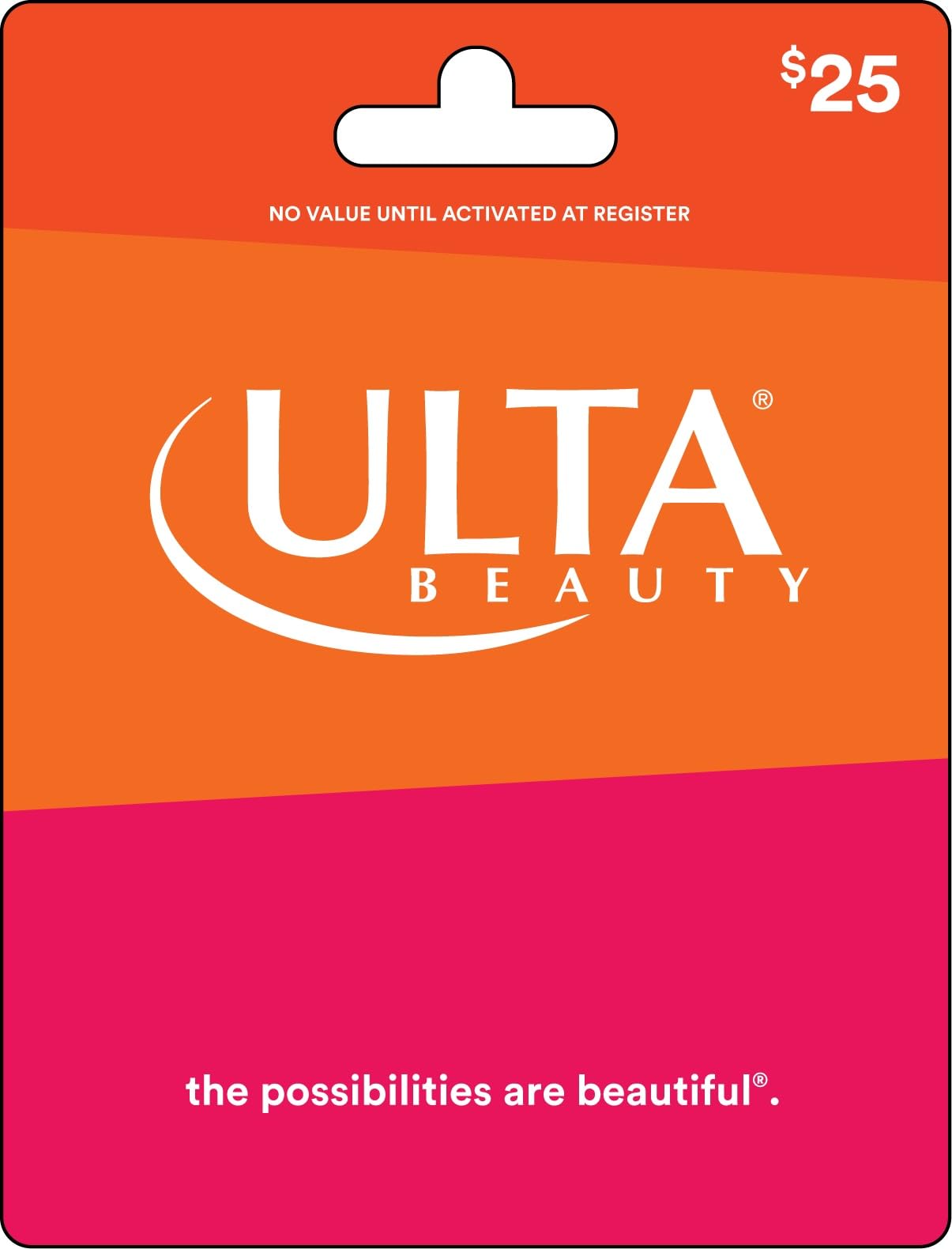 Ulta Beauty Physical Gift Card - $25