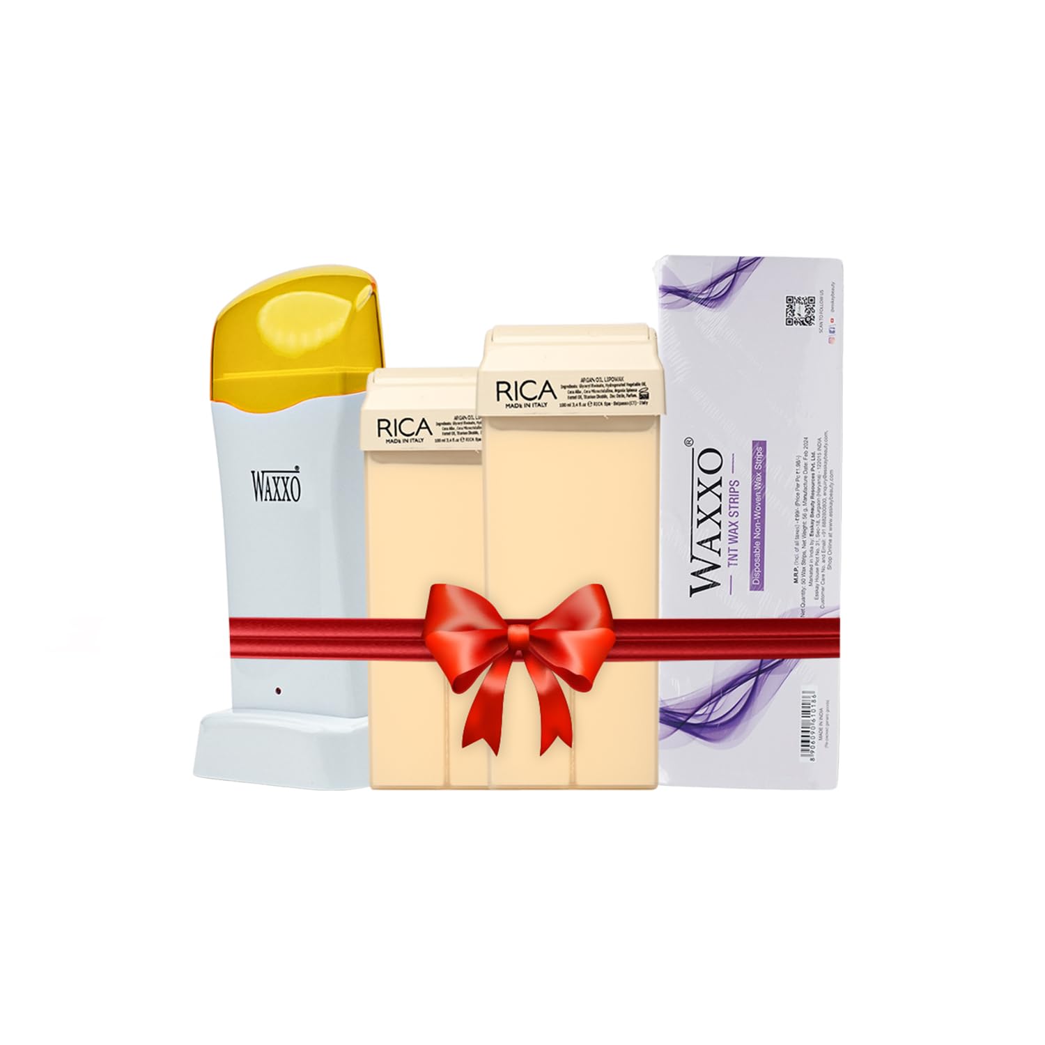 Rica Argan Wax Refill Roll-On Hair Removal for Men & Women 100 ml, (Pack of 2) with Single Roll On Wax Heater & Wax Strips, 4 Pcs Gift Combo (B0C9MKMZGT) Amazon Price History, Amazon Price Tracker