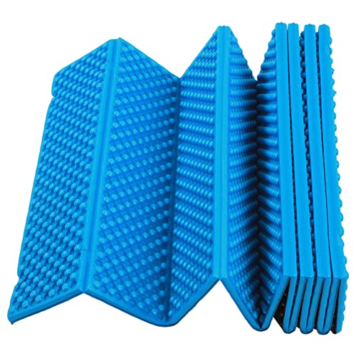 Double Egg Crate Sleeping Pad Thickened Foam Mat Outdoor Camping 186x57CM (Blue)