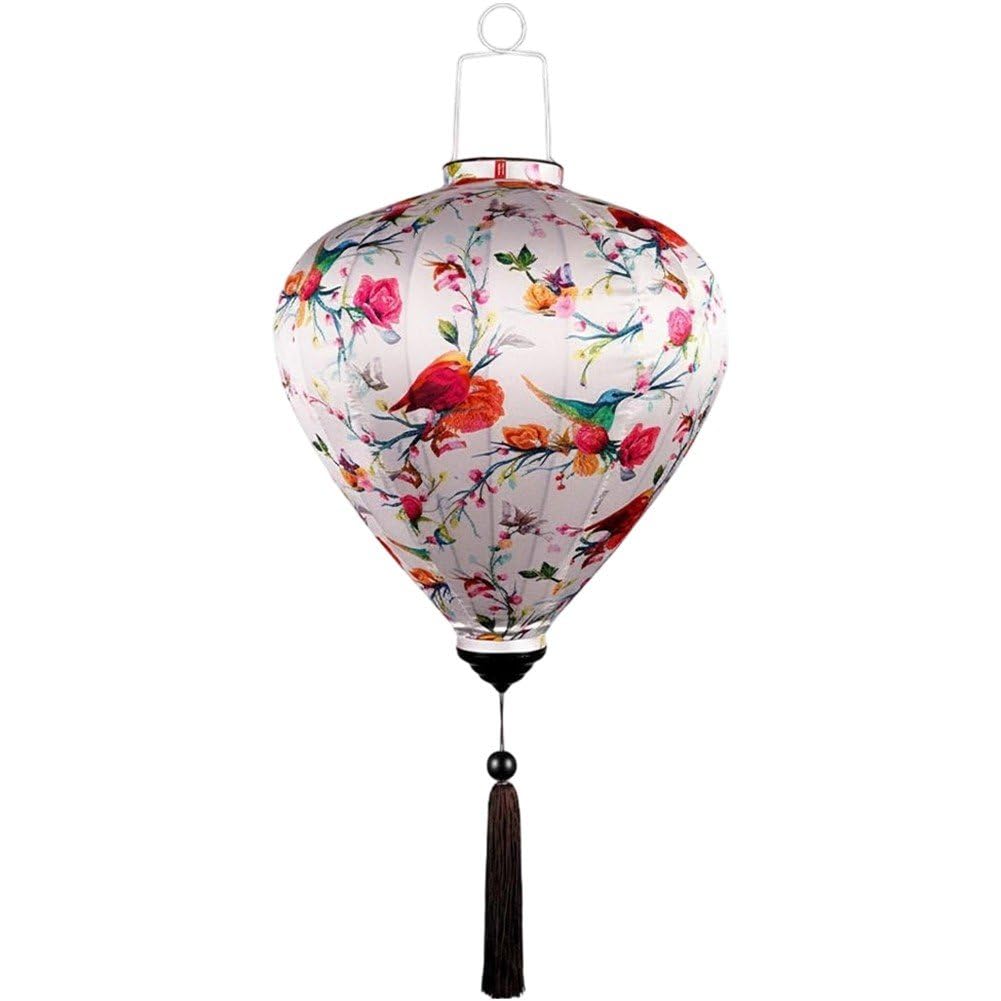 Shaped Silk Lantern Chinese Style Hanging Lantern Tassel Oriental Festival Lampshade for Home Decor Outdoor Celebration