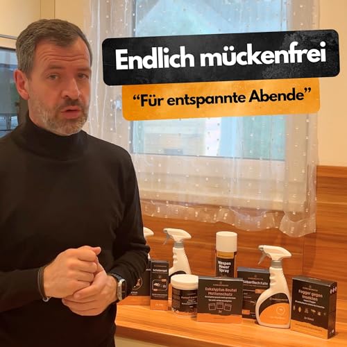 Mücken Stopp Spray – 100 ml – Mückenspray für Wohnung & Oberflächen - Hoch konzentriert – LANGZEITWIRKUNG – Für Innen & Außen – Anti Mückenspray – Mückenabwehr – Mücken bekämpfen – Mückenschutz Spray