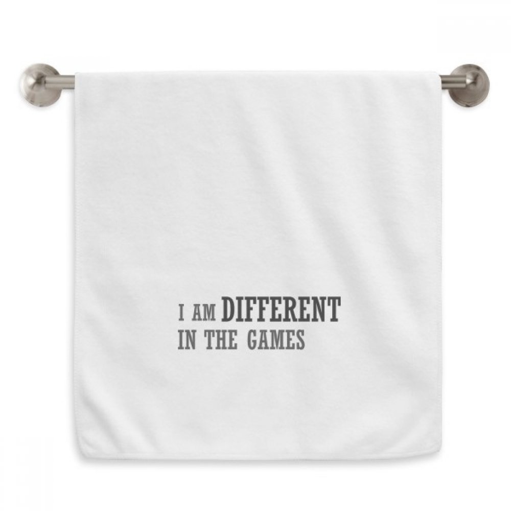 Serviette moelleuse Je suis différent Jeux diadème blanche de 13x29 pouces