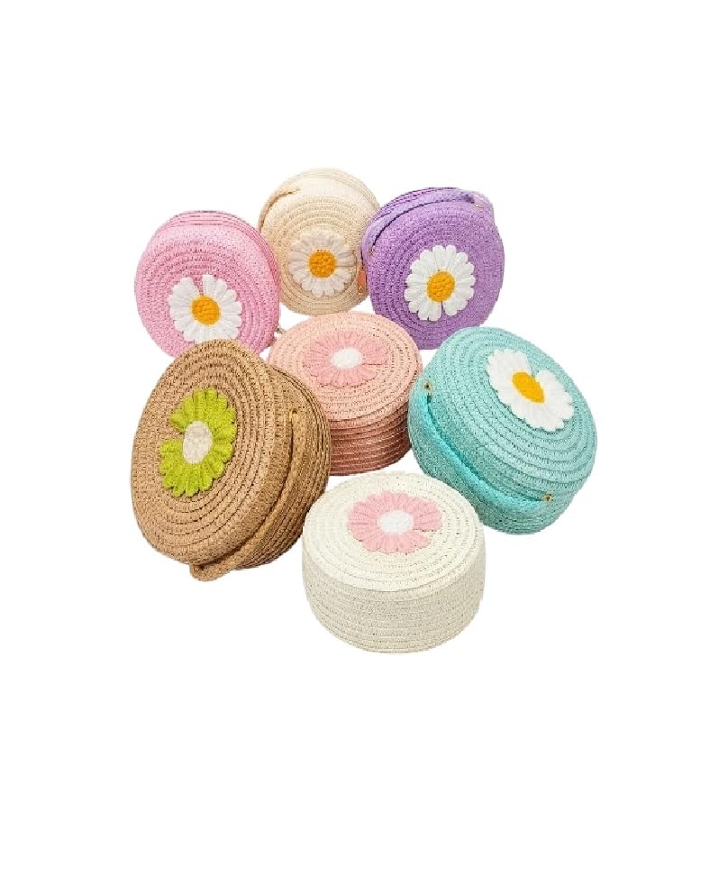 Cute Kids Crossbody Sling Bag Flower Print Mini Purse for Girls