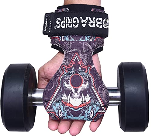 Image of Cobra Grips Weight Lifting Gloves with Adjustable Neoprene Padded Wrist Wraps - Heavy Duty Alternative to Power Lifting Hooks for Deadlifts
