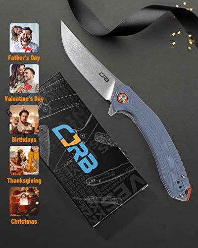 CJRB Folding Knife Gobi (J1906) AR-RPM9 Powder Steel G10 Handle EDC Knife Pocket Knife Blue - Image 2