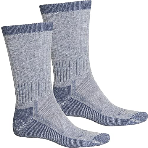 Woolrich Hiking Socks - Merino Wool, 2-Pack, Crew (For Men) LARGE (BLUE)
