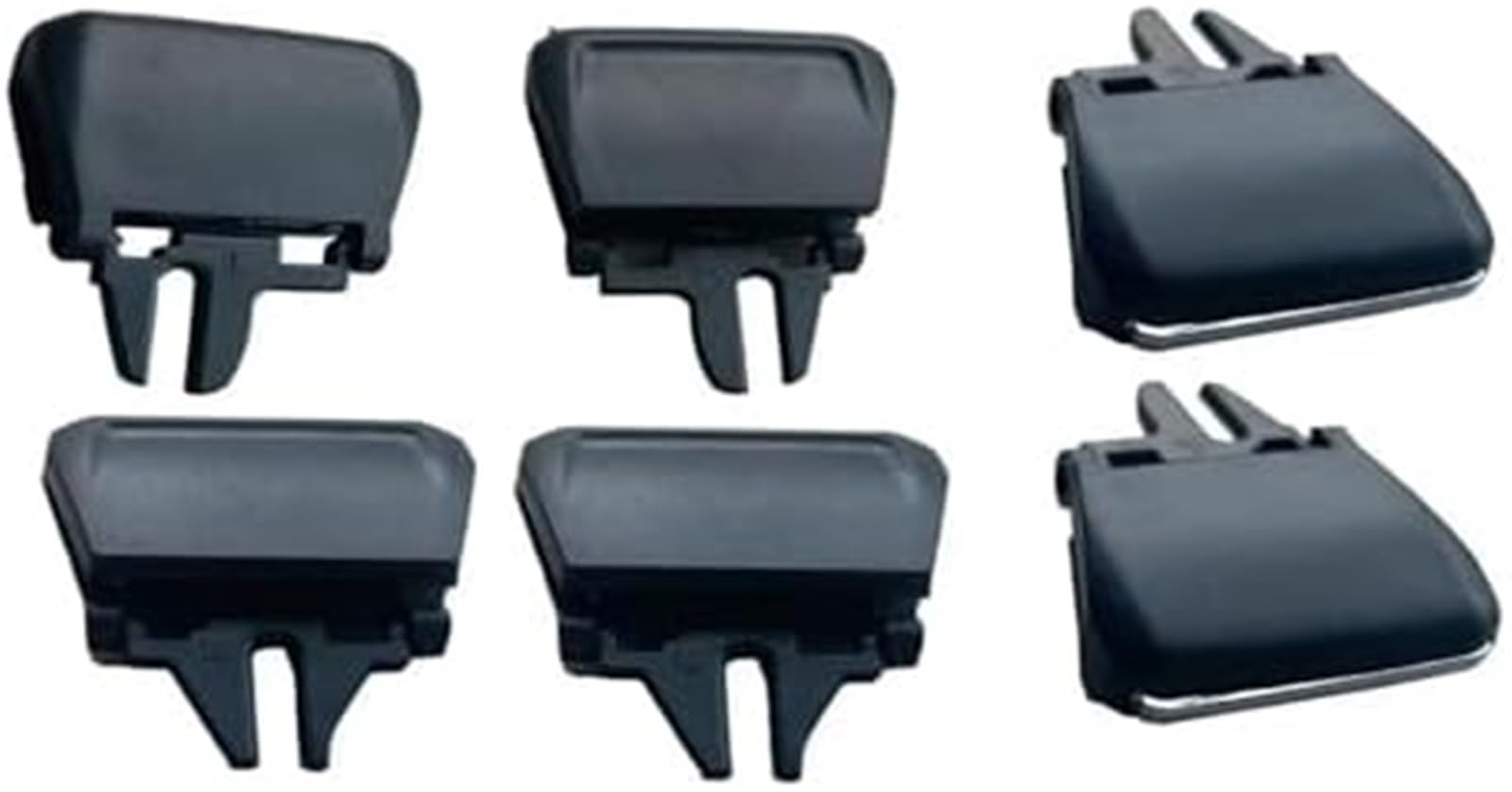 Wylot powietrza w samochodzie 1x/4x/6x Wewnętrzna zakładka nawiewu na deskę rozdzielczą Grill Klips tapicerski, dla Skoda dla Kodiaq Rs Vrs Klips do nawiewu samochodowego(BLACK 6PCS Set)