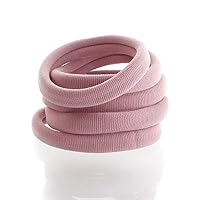 Vista 30 de My Lello Bandas elásticas grandes y gruesas para cola de caballo sin costuras, color verde esmeralda, 100