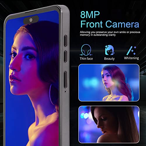 4G Smartphone 6,7" med 16 MP & Fodral - Svart Mobiltelefon