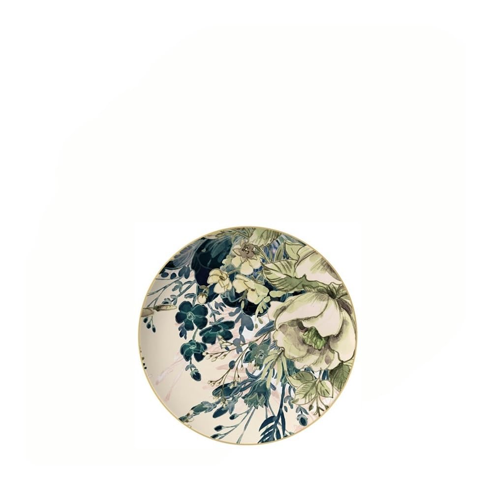 Platos para cocina, plato de cerámica filipina, hoja verde, porcelana china, vajilla de pan, postre, plato principal para restaurante, juego de cuatro piezas para comer