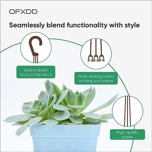 Ofxdd PH3513 Plant Hanger, 4 Pcs - Flower Hanging Planters For Indoor And Outdoor Plants - Plastic Plant Holder thumb #2