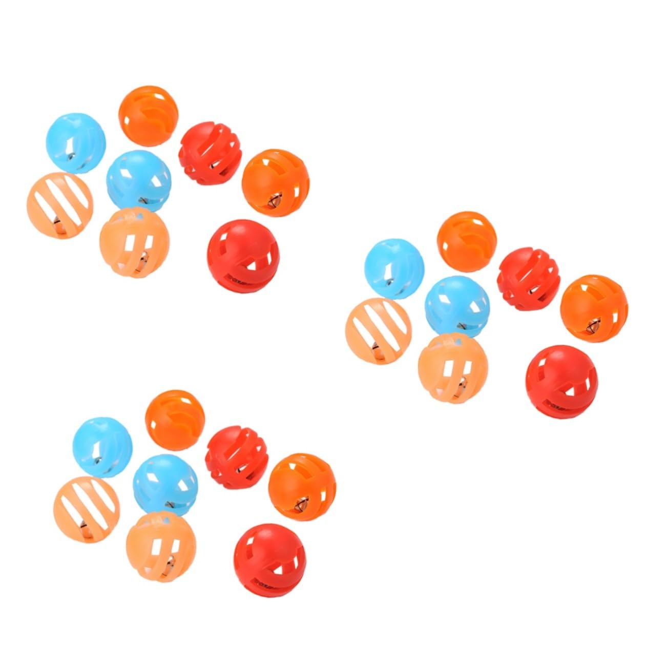 24 Pcs Cat Ball Toys Pet Bell Toy Cat Bell Toy Cat Bell Ball Pet Toys Cat Toys Pet Ball Toy