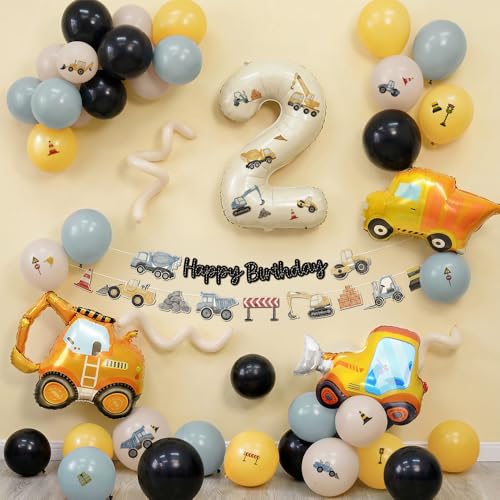 Construction Birthday Balloon, 52pcs Construction Birthday Party Decoration