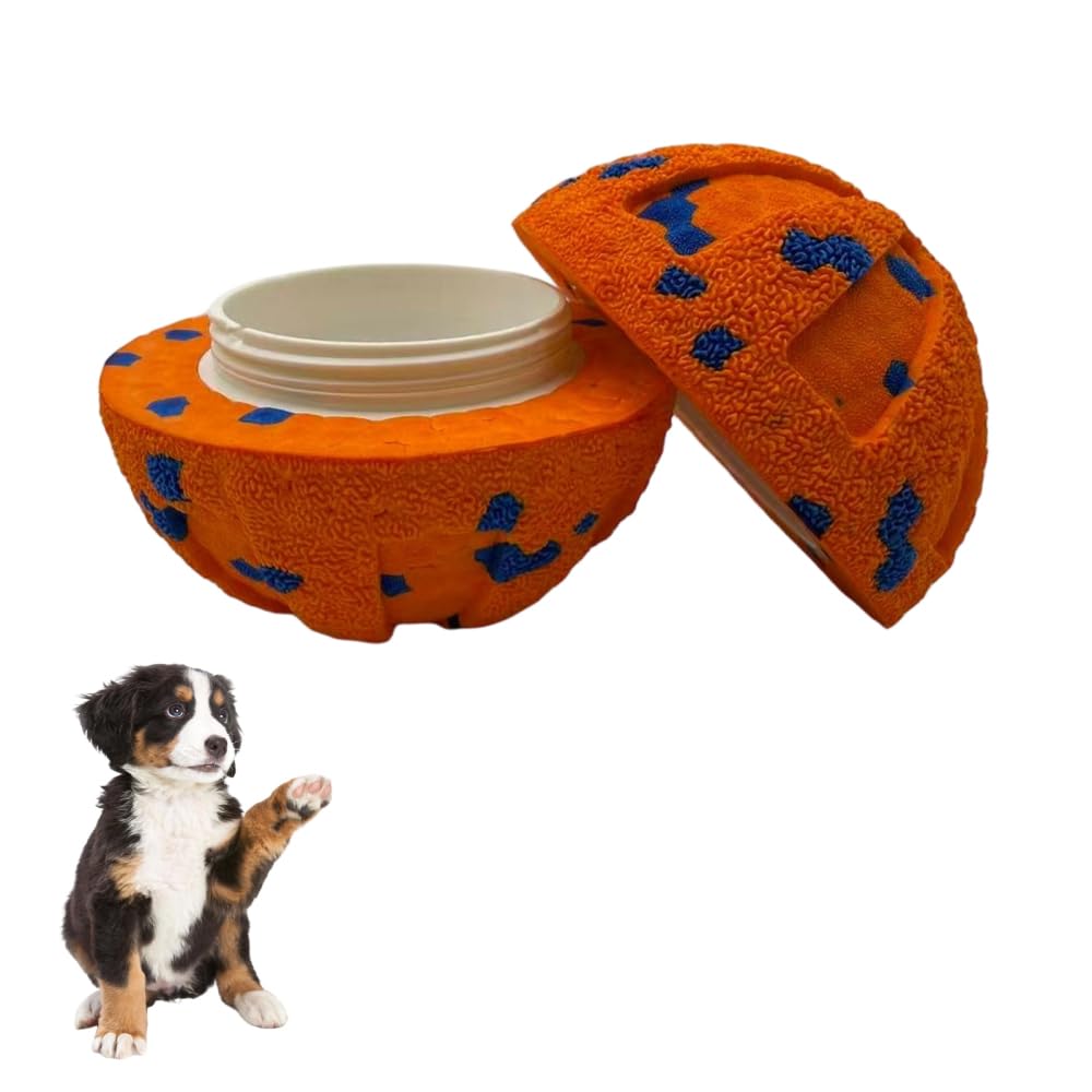 DONGKER Dog Ball Replacement Shell,Thickened ETPU Puppy Ball Cover Built-in ABS Hard Protection Chamber for Most Pet Smart Balls
