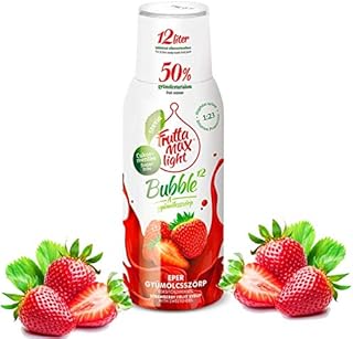 Light - Niskowęglowodanowy - Syrop Fitness by FruttaMax | Zero cukru | ze Stewią | 50% zawartość owoców 500ml (Truskawka Light)