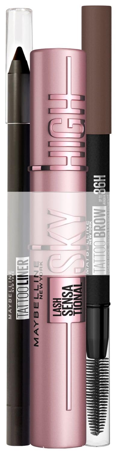 Pack Maquillage Maybelline Hyper Volume - Mascara + Eyeliner Noir - NEUF
