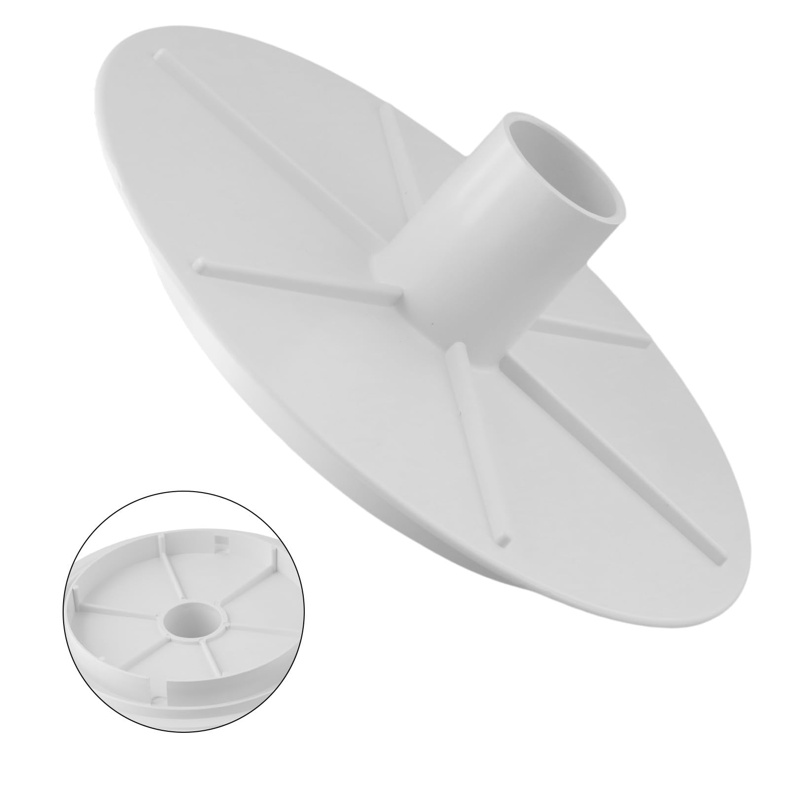 KiraKira Skimmer de 8 pulgadas para placa de vacío compatible con Pentair S15 y S20, para tapa de skimmer de piscina de plástico resistente para reemplazo, filtración eficiente de escombros de agua