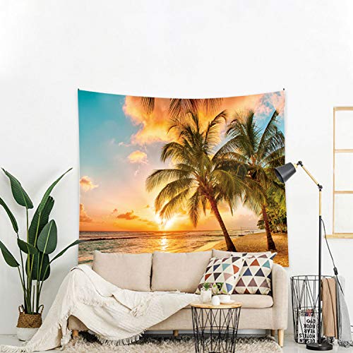 Emwnodti Tropical Tapestry Beach Tapestry Wall Hanging Palm Trees
