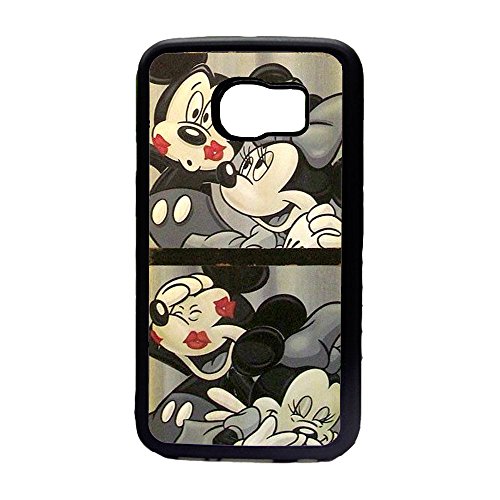 Preisvergleich Produktbild Case Schutz Hülle SILIKON TPU für Samsung phone MICKY MINNIE MAUS KUSS Valuta la traduzione (SAMSUNG GALAXY S6 EDGE)