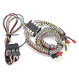 Dilwe 16 LED-Lichtgruppe, RC 16 LED-Lichtsystem Front-Heckgestänge-Lampengruppe Blinker für RC-Modell-Raupenauto