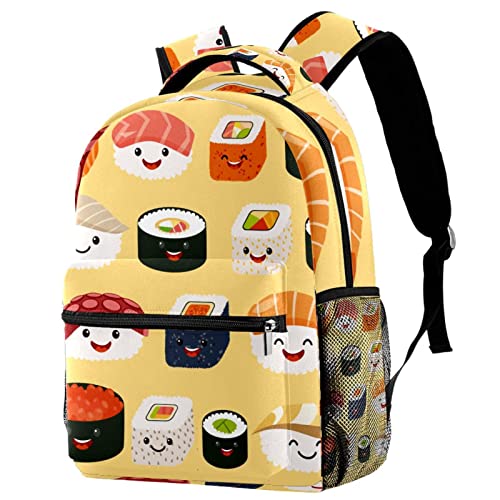 Sac à dos de voyage poisson bleu - Grand cartable campus multicolore 29x20x40cm