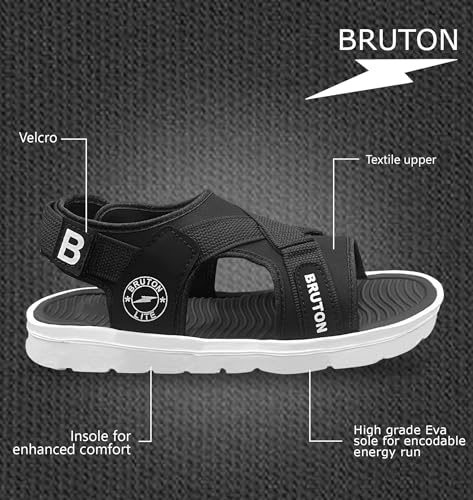 Image of BRUTON Men's Thong Sandals | Casual Open Toe Sandals for Men | Comfortable Daily Wear Footwear | Lightweight Summer Sandals