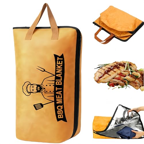 FindXeink 21 Inch Leak-Proof BBQ Insulated Bag - Thermal Meat Resting Bag for Turkey, Brisket & Pork, Keeps Food Juicy, Ideal for Grilling, Camping & Outdoor Cooking