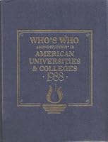 Who's Who Among Students in American Universities and Colleges, 1988 9998399025 Book Cover