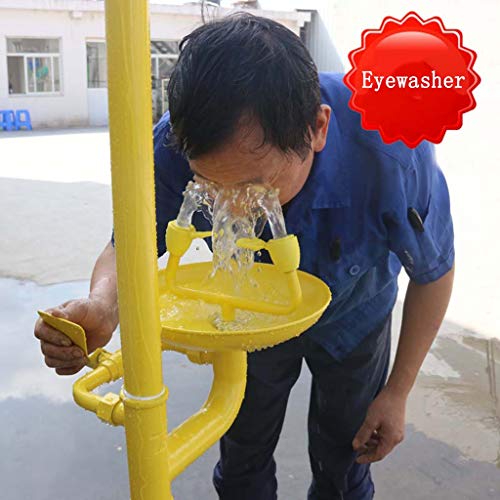 Bbgs Combination Emergency Eyewash Shower Station, Eye Wash Shower System With Eye Wash Sign, For Lab Warehouse Cleaning (Color : Style 2) #TOP3