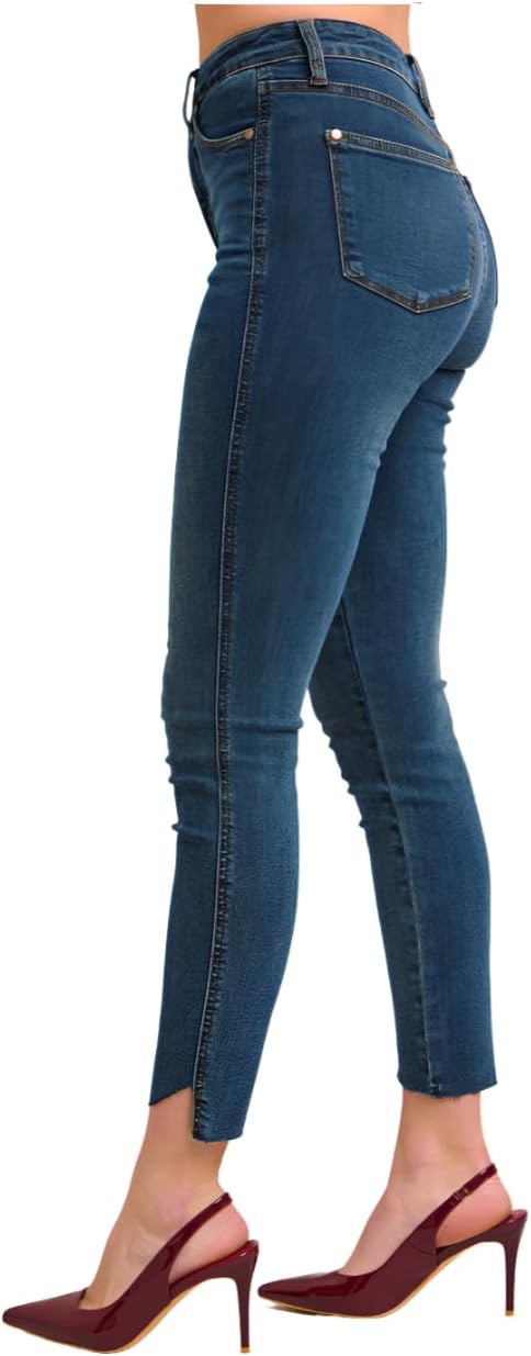 Judy Blue High Rise Tummy Control Step Hem Skinny Jeans - Image 4
