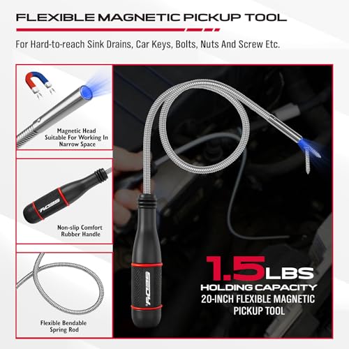 4-Piece Magnetic Pickup Tools Kit