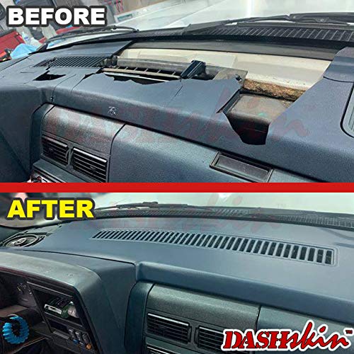 Dashskin Molded Plastic Dash Cover Compatible 88-94 C/K Silverado Sierra Tahoe Yukon Suburban In Dark Blue - Easy Cracked Dash Repair - Made In America #TOP7