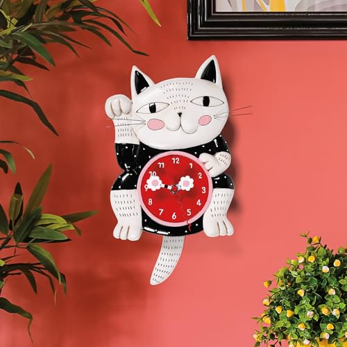 Horloge Allen Michelle Design multicolore hauteur 23cm objet deco mural unique